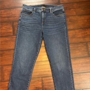 Ann Taylor Dark Blue Jeans: The Taper